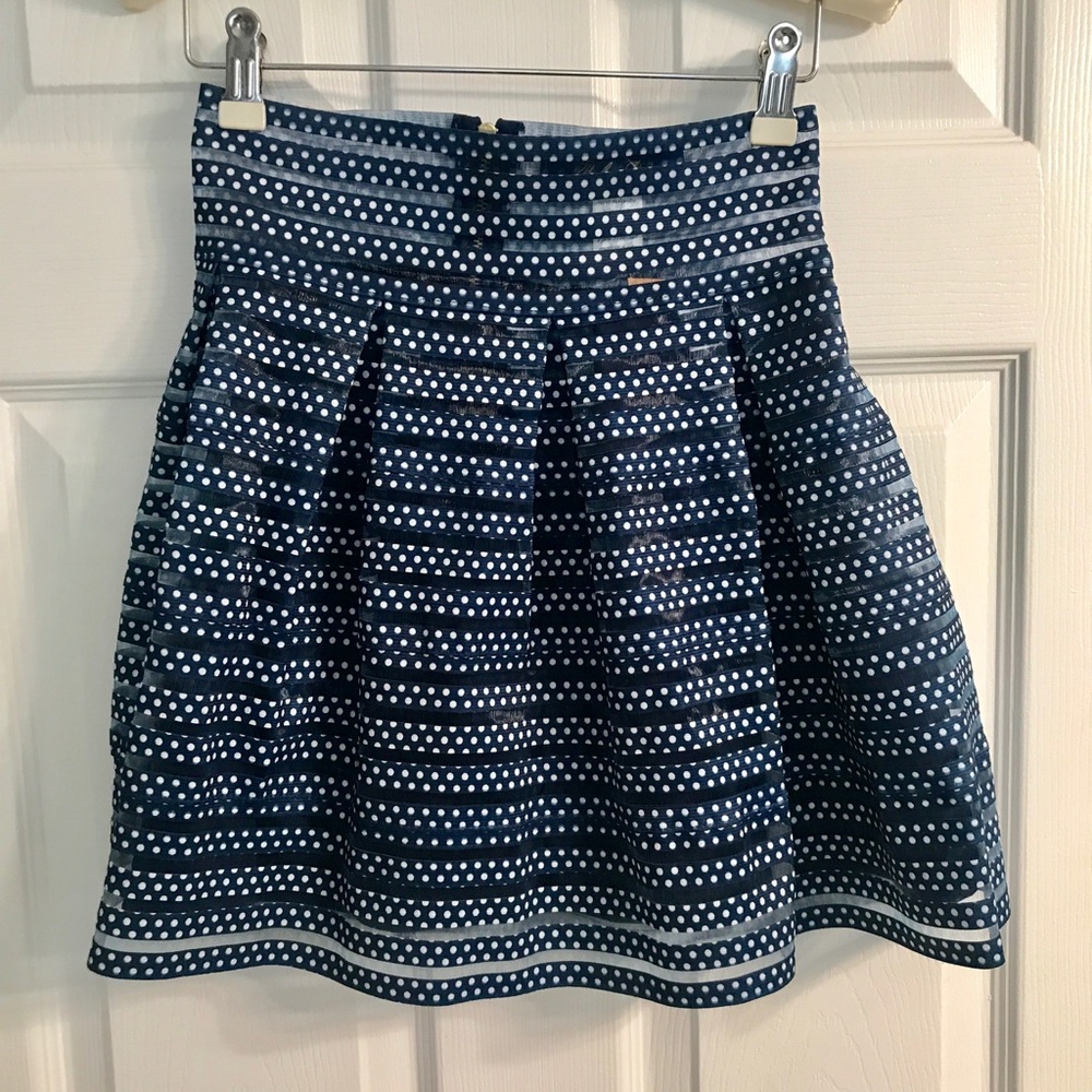Blue Polka Dot Skirt NWT